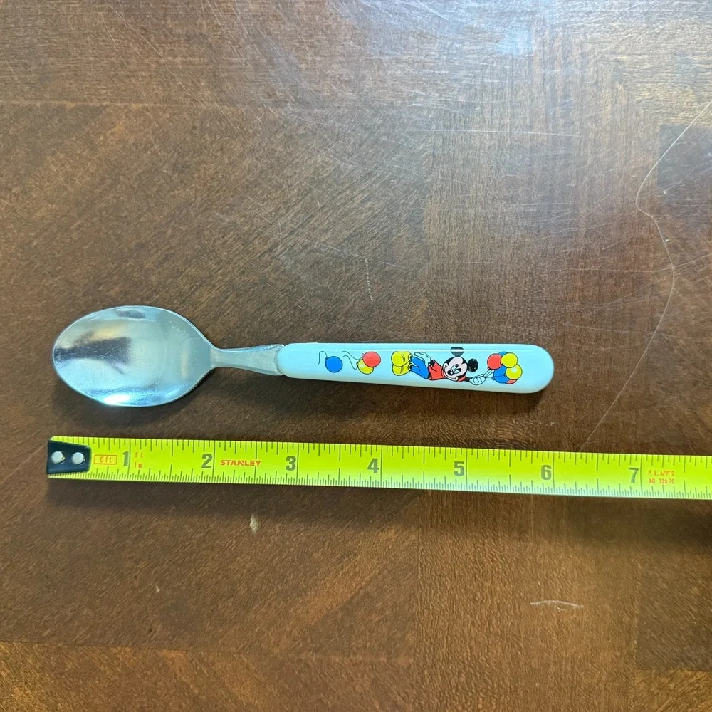 Disney Toddler Child Silverware Mickey Mouse Spoon & Vtg‎